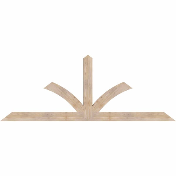 Ekena Millwork Richland Smooth Timber Gable Bracket, Douglas Fir, 108"W x 40"H x 3 1/2"D x 5 1/2"F, 9/12 Pitch GBW108X40X0406RIC00SDF - main